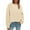 Beige, variant on PRETTYGARDEN Sweatshirts for Women Oversized Crewneck Ribbed Pullover Long Sleeve Tops Comfy Fall Winter Fashion Outfits