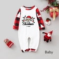 thumbnail image 2 of Odeerbi Christmas Pajamas for Family Holiday Long Sleeve Family Christmas Pajamas Matching Sets Infant Casual Printed Top with Bottom Outfits Home Wear Sleepwear Family Matching PJs Set Red, 2 of 5