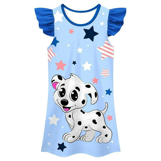 Robes d'Été pour Filles, Robe Décontractée pour Tout-Petits, Confortable, Coupe Ample, Imprimé Animal pour Enfants de 3 à 10 Ans, pour Usage Quotidien et Activités Extérieures