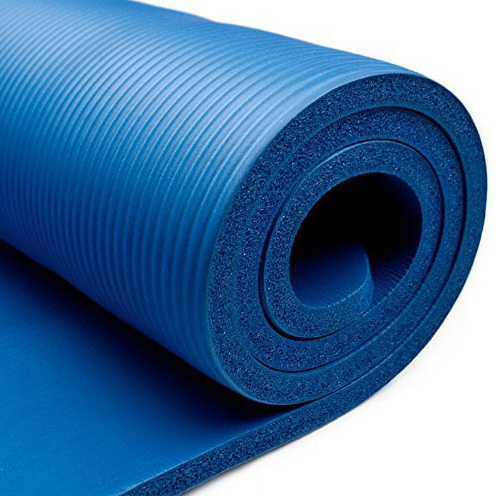 Brybelly Crown Sporting Goods 15 mm Extra Thick Yoga Mat Blue Walmart