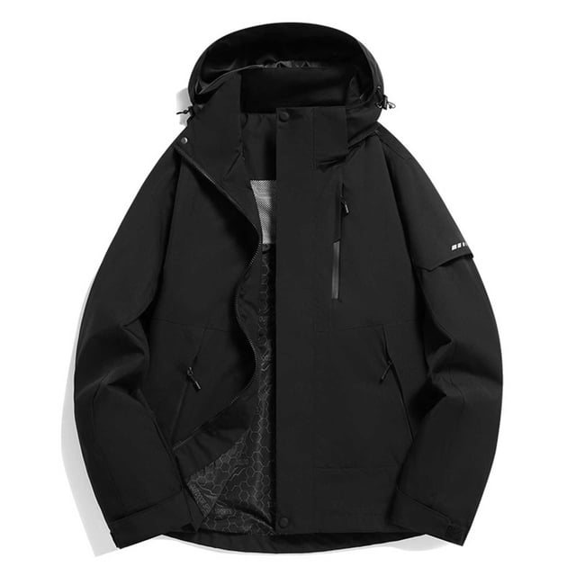 Chaquetas y abrigos casuales con capucha de manga larga para mujer, ropa holgada lisa para exteriores, ropa de montañismo, chaqueta fina con capucha de manga larga, abrigo de poliéster para mujer