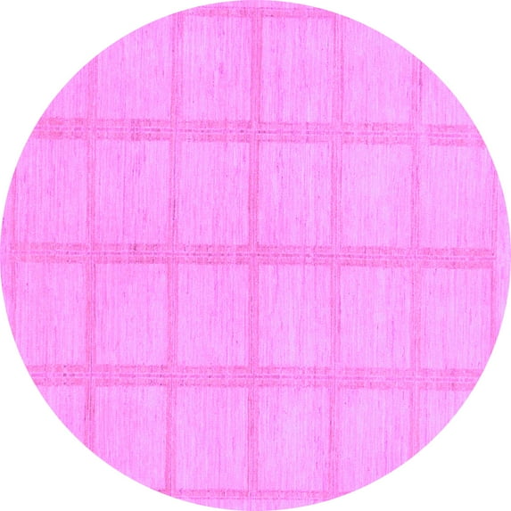 Ahgly Company Indoor Round Solid Purple Modern Area Rugs, 5' Round