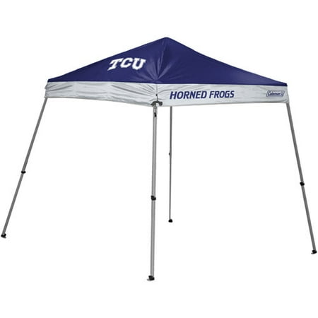 Coleman 10' x 10' Slant Leg Canopy, TCU Horned Frogs