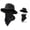 Black, variant on 2026 New Breathable Fisherman Hat with Detachable Face Mask, Fishing Hats for Men Sun Protection Face Cover Adjustable Unisex