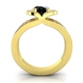 thumbnail image 4 of 2.35 Ct Oval Cut Black Onyx & Red Ruby Gemstone Unique Bridal Ring for Women Solid 14K Yellow Gold Size 6.5 by Diamond-Capitals, 4 of 8