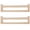 Natural Wood, variant on Book Shelves, Set of 2 Wood Floating Book Shelves for Room, Kitchen Spice Rack, or Rustic Wall Mounted Shelves for Farmhouse Bathroom Décor (Carbon Brown)