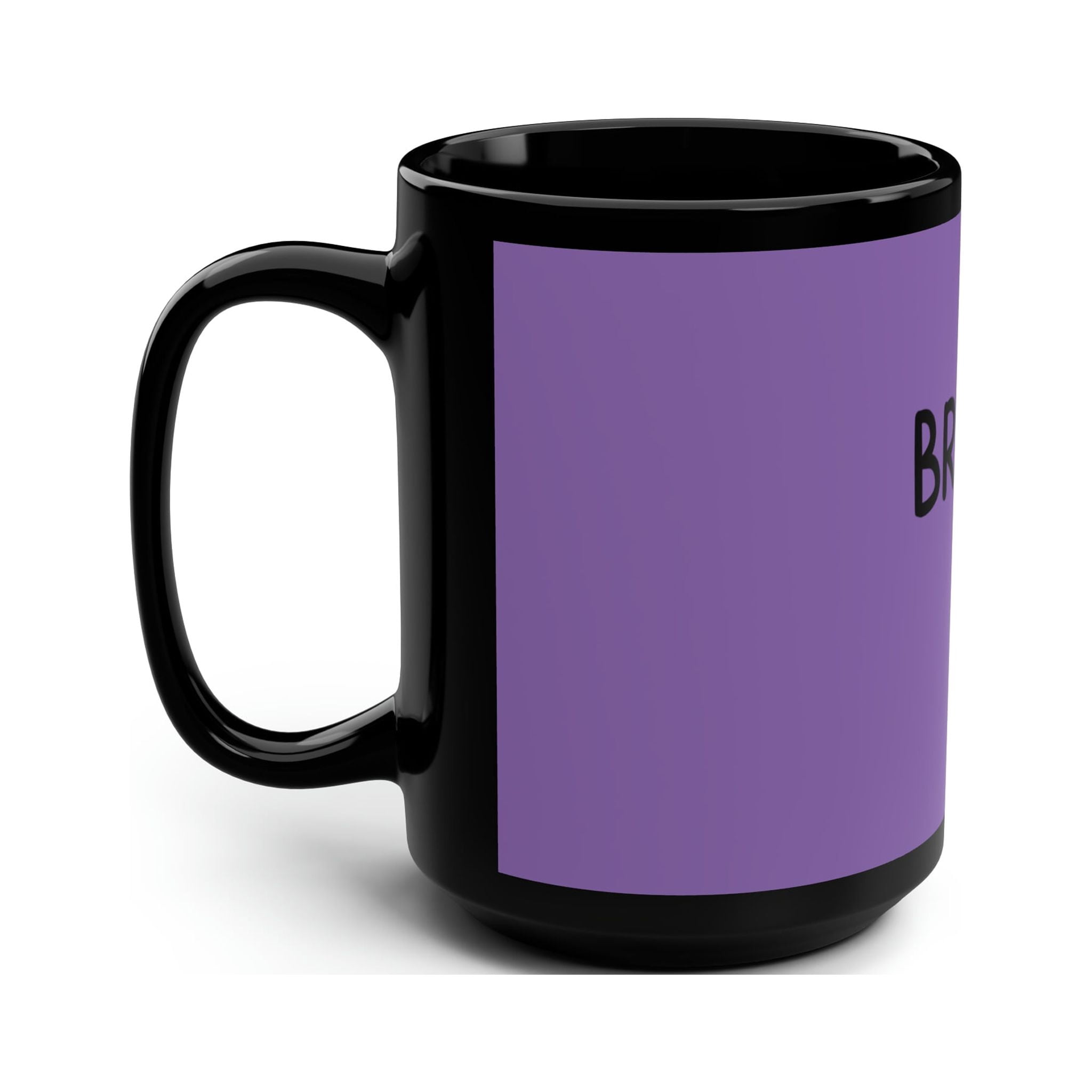 Purple BRUH Mug 15oz Ceramic Coffee Cup Cappuccino Latte Espresso Drink Mug