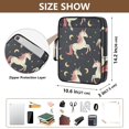 thumbnail image 3 of Haosy Accordion File Organizer Zipper Binder 500 Sheet 6-Tab Expanding File Folder Multi-Pocket 1.2 Inch 3 Ring Unicorn Moon Star, 3 of 7