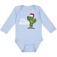 thumbnail image 3 of Inktastic Feliz Navidad Christmas Cactus in Santa Hat Boys or Girls Long Sleeve Baby Bodysuit, 3 of 5