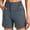 Gray, variant on Cargo Shorts Women Elastic Waist Button Zipper Athletic Shorts Trendy Hiking Running Shorts with Pockets, S-3XL