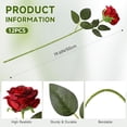 thumbnail image 2 of Ramo de rosas rojas Tifuly de flores artificiales de 50 cm con 12 tallos, 2 of 9