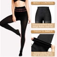 thumbnail image 3 of MISS MOLY Women's 2 Pairs Opaque Control-Top Tights Winter Shaping Thick Tights Conton, 3 of 6