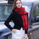 thumbnail image 4 of Bufandas cálidas de invierno para mujer, bufandas grandes con tacto de cachemira, ponchos de moda, chales largos, bufandas de rejilla, bufandas súper suaves y ligeras, 4 of 5