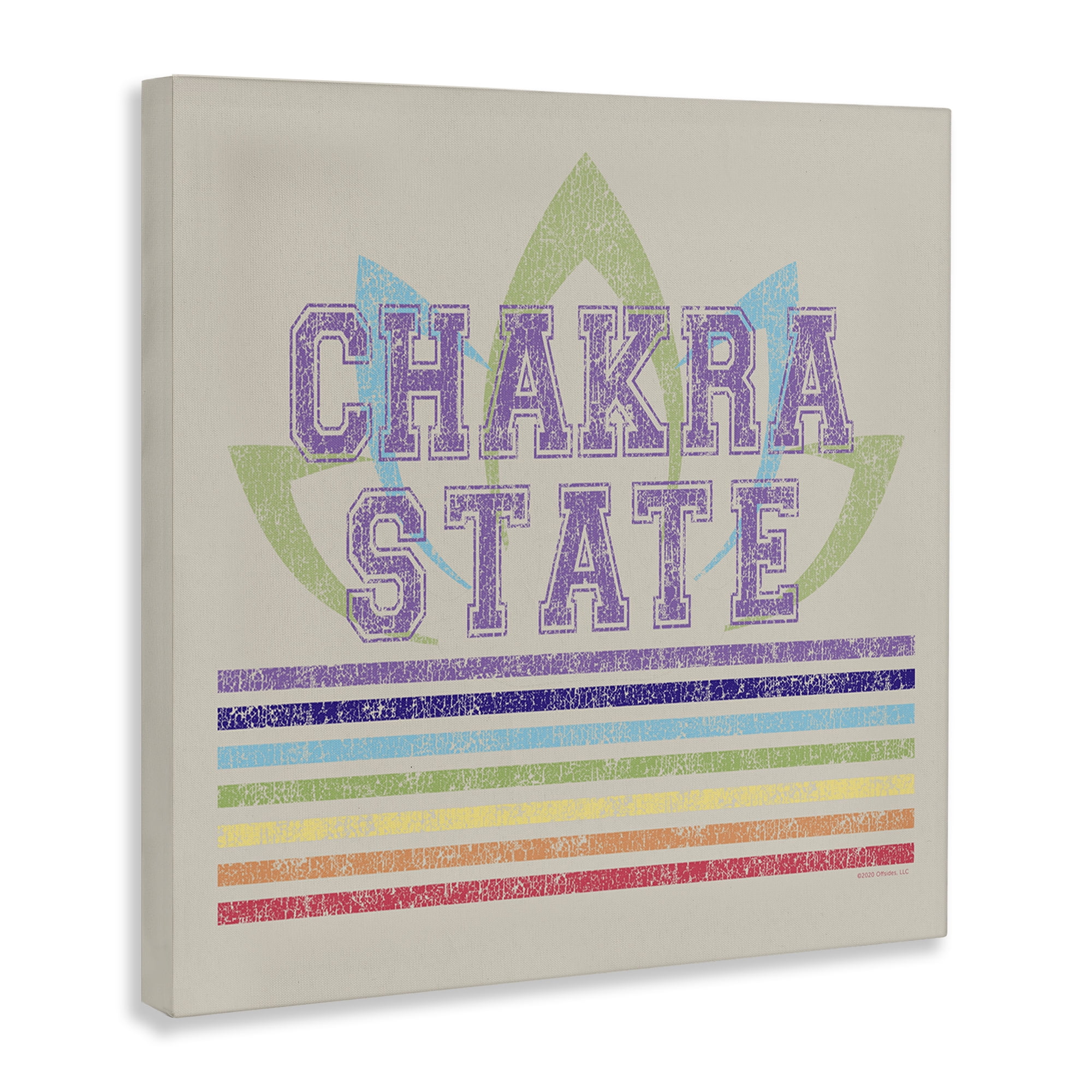 Stupell Industries Vintage Chakra State Novelty & Humor Painting Wrapped Canvas Art Print Wall Art, 17 x 17