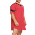 thumbnail image 4 of Pyjama pour Homme Décontracté à Manches Courtes, Longue Chemise de Nuit, Doux, Tenue de Nuit Décontractée, 4 of 6