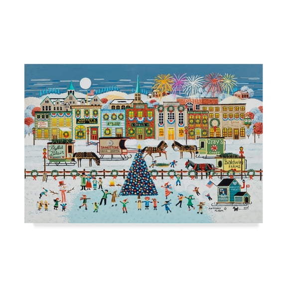 Trademark Fine Art 'Winter Fest' Canvas Art by Anthony Kleem