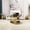 Black-Round, variant on Harper & Bright Designs Modern Metal Round End Table with Storage, Gold Mirror Side Table with Lower Shelf and Tempered Glass Top for Living Room, Transparent 19.8"