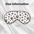 thumbnail image 5 of PAYOHTO Dog Paw Cat Paw Puppy Foot Print Soft Sleep Mask Comfort Pure Silk Eye Cover for Travel Office Camping, 5 of 7