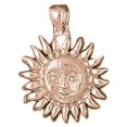 thumbnail image 1 of 14K Rose Gold Sun Pendant - 26 mm, 1 of 3