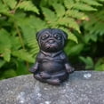 thumbnail image 5 of Meditation Dog Statue, Yoga French Bulldog Statue, Realistic Resin Pug Sculpture Home Decor, Gift for Pug Lovers B, 5 of 5