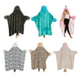 thumbnail image 3 of Fluffy Cartoon Print Hoodie Blanket - Fun and Cozy Wearable Cartoon Print Blanket for Women, 3 of 4