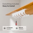 thumbnail image 7 of pamo Cable Management Under Desk for Easy mounting Under-Table I Set of 2 - with 10X Cable Ties I Desk Organizer for Office/Home Office Table Thoughtful Cable Tray Holder, 7 of 7
