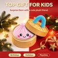 thumbnail image 4 of Cute Dumpling Plush Toy, Soft Bao Bun Stuffed Animal with Steamer Carry Case, Kawaii Plush Toy, Collectible Christmas Gift Toy for Birthday Holiday, 4 of 9