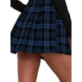 thumbnail image 3 of Ame Women Plaid Pleated Mini Skater Skirt Plaid Pleated Skirt, 3 of 4