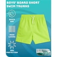 thumbnail image 7 of Quad Seven Boys' Swim Trunks - 2 Pack Basic Solid Quick Dry Board Shorts Bathing Suit (8-18), 7 of 7