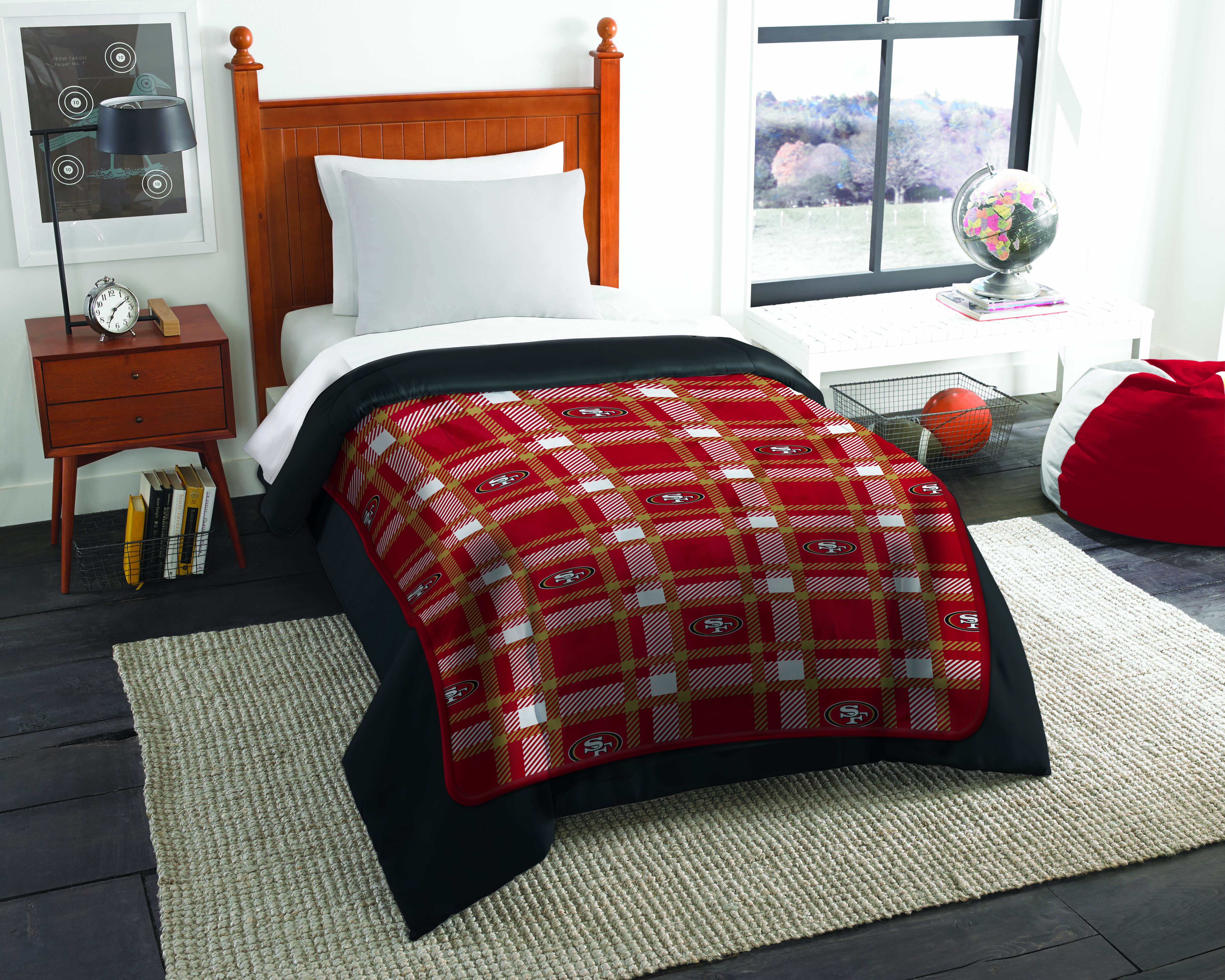 San Francisco 49ers Blanket 50x60 Raschel Restructure ...