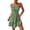 Army Green, variant on Beach Vacation Clothes for Women Square Neckline Trendy Cocktail-Length Solid Sundress Trendy Ruffle Dress String Chest Front Tunic Slim Short Dress Summer Beach Sundresses for Women 2026