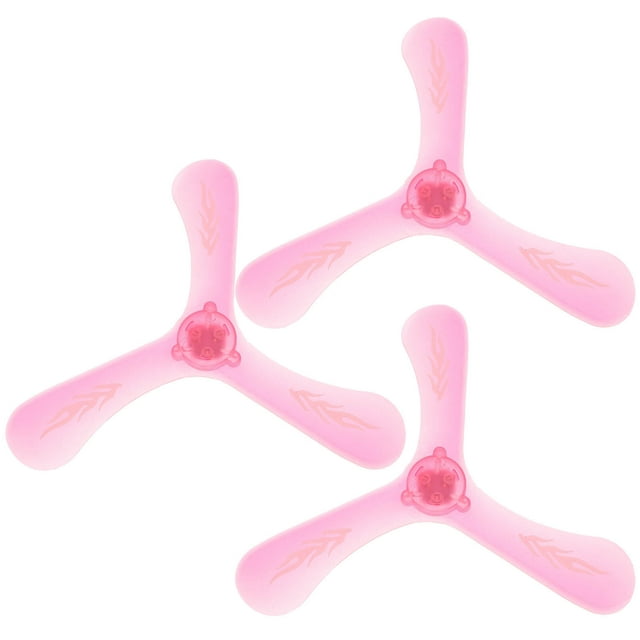 Miangastore 3PCS Luminous Triangle Boomerang Sports Toy Children's Day Gift for Kids Children Outdoor (Random Color)