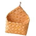 thumbnail image 2 of Cesta de almacenamiento de mimbre,Cesta de almacenamiento tejida de ratán de mimbre hecha a mano,Florero de arreglo floral para colgar en la pared del jardín,Cesto de ropa con asas Cubo de, 2 of 9