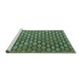 thumbnail image 2 of Ahgly Company Machine Washable Indoor Rectangle Abstract Turquoise Blue Contemporary Area Rugs, 2' x 4', 2 of 4