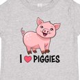 thumbnail image 4 of Inktastic I Love Piggies- Cute Pig Boys or Girls Baby T-Shirt, 4 of 5
