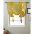 Abstract Yellow Marble Window Curtain for Living Room Home Decor Blinds