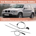 thumbnail image 2 of No.51238402615/51238408134/51238403219/912-461 Kit de 3 cables de liberación del capó del motor del automóvil para BMW X5 E53 2000 2001 2002 2003 2004 2005 2006, 2 of 7