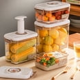 thumbnail image 3 of Recipientes para almacenar alimentos al vacío HBASD con bomba de vacío, herméticos y a prueba de fugas, mantienen los alimentos frescos hasta 5 veces más tiempo (bomba de vacío manual), 3 of 8