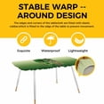 thumbnail image 4 of St. Patrick's Day Table Cloths for 8 Foot Rectangle Tables, Ombre Green Shamrock Gold Lucky Love Spring Patio Waterproof Elastic Fitted Tablecloths, Washable Rectangular Table Cover for Camping, 4 of 8
