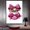 Pink, variant on Mudket Framed Leopard Print Lips with Pink Bows Canvas Wall Art, Cute Trendy Wall Decor, Glamorous Art Ready to Hang for Girls Bedroom - 12"L x 8"W