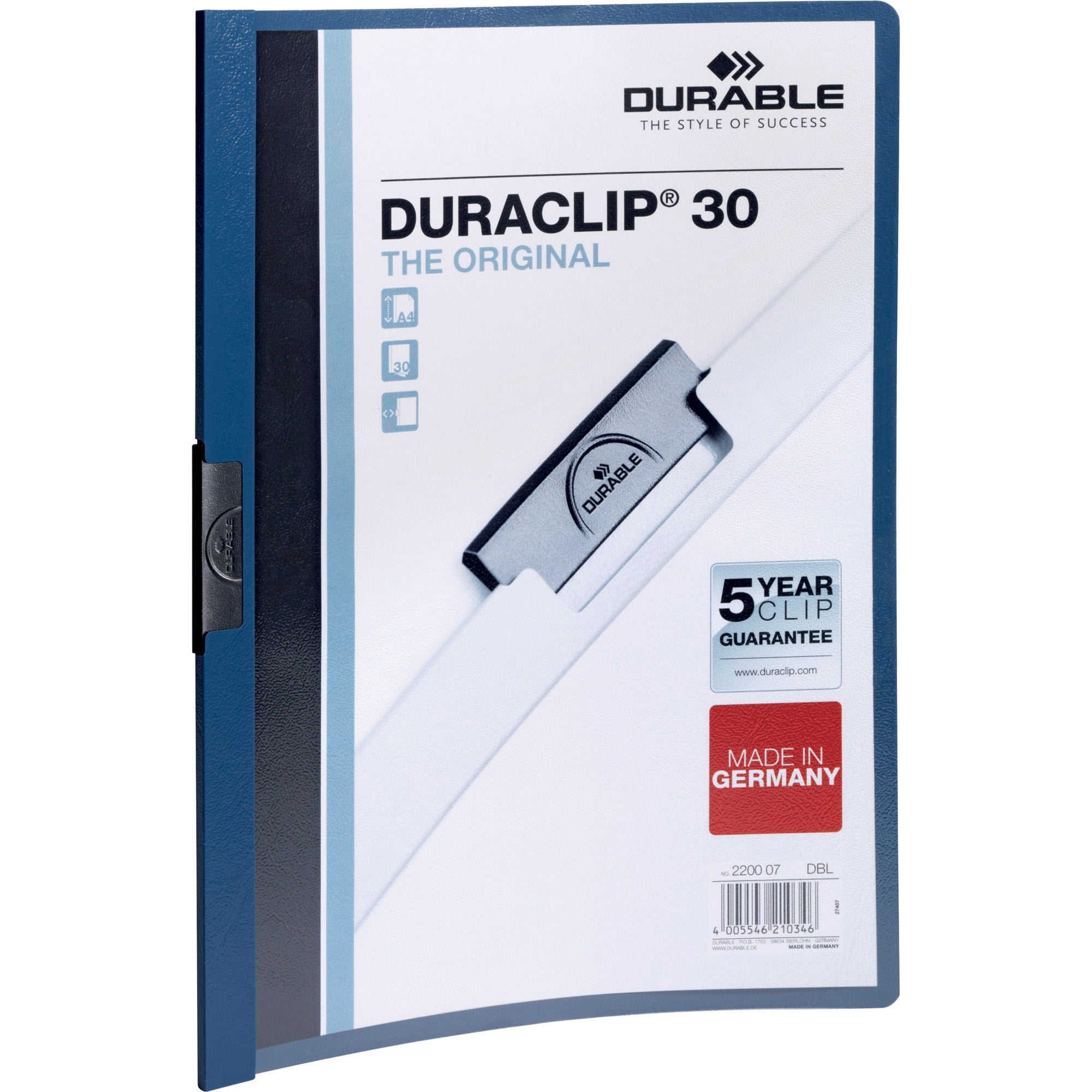 DURABLE, DBL220307, Duraclip Report Covers, 1 Each