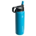 thumbnail image 2 of ThermoFlask 24 oz Insulated Stainless Steel Bottle with Chug and Straw Lids, Capri, 2 of 5