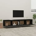 thumbnail image 6 of vidaXL Wall Cabinets 2pcs Black 39.4"x11.8"x13.8" Solid Wood Pine, 6 of 89