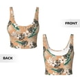 thumbnail image 5 of Lsque Tropical Leaves Flower Printed Women'S Sports Bra, Compression, Moisture Wicking, High-Impact Sports Bra For Women,Supportive sports bra-X-Large, 5 of 9