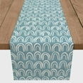 thumbnail image 3 of Creative Products Scallop Pattern Sky Blue 16x72 Poly Twill Table Runner, 3 of 3