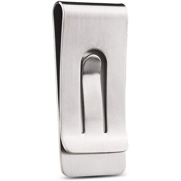 Solid Titanium Money Clip Wallet Credit Card Holder for Men Women Minimalist Slim Cash Wallet Birthday Gifts Christmas Stocking Stuffers Valentine's Day Gift Anniversary for Him Her