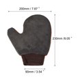 thumbnail image 2 of Uxcell Microfiber Chenille Duster Cleaning Sponge Thumb Glove Mitten, Grey Orange 2 Pack, 2 of 5