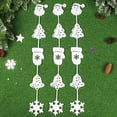 thumbnail image 2 of La ventana de la etiqueta engomada de los de blanca se aferra la decoración colgante de Navidad A - 3 piezas Yuyangstore ventana de navidad se aferra, 2 of 8
