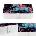 thumbnail image 4 of Unicorn Stylish PU Leather Necklace Holder Jewelry Stand with Removable Compartment and Decorative Box - Portable Organizer, 4 of 6