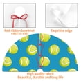 thumbnail image 4 of KLL 30" Christmas Tree Skirt Ball Tennis Xmas Tree Skirts Mat for New Year Xmas Holiday Party Indoor Outdoor Home Decoration, 4 of 7